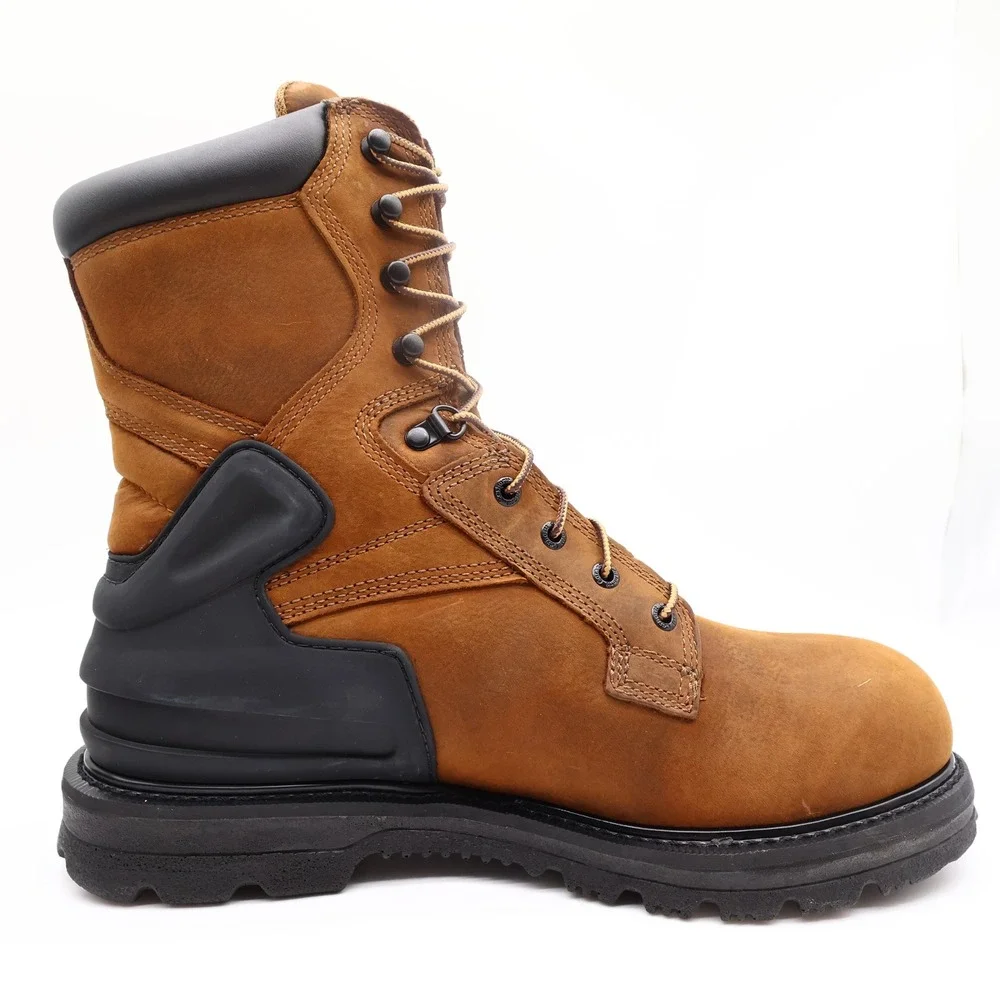 Carhartt CMW8100 8-Inch Waterproof Work Boot Mens 11 Brown Leather EH New